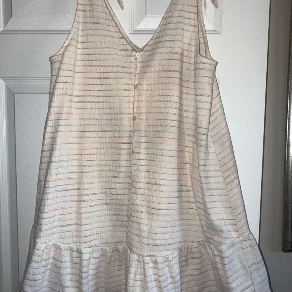 LOFT Multicolor Textured Dress